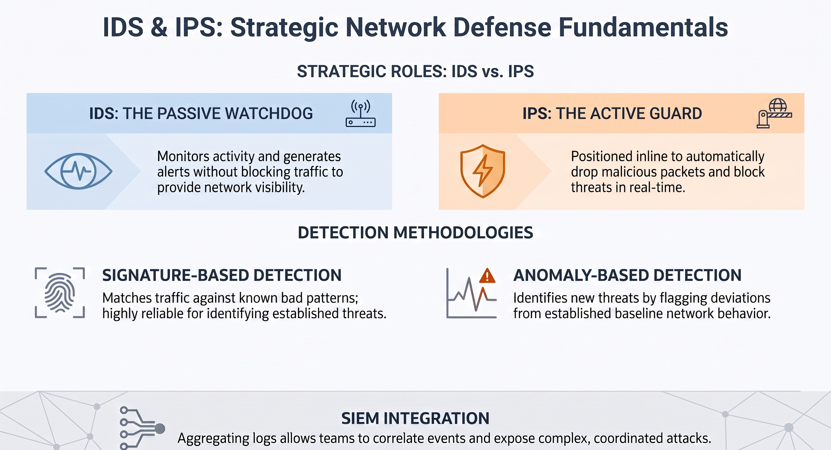 IDS/IPS architecture and positioning