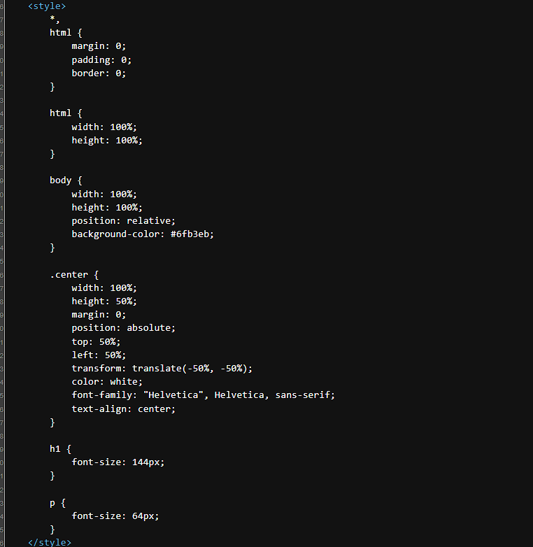 External CSS link in HTML