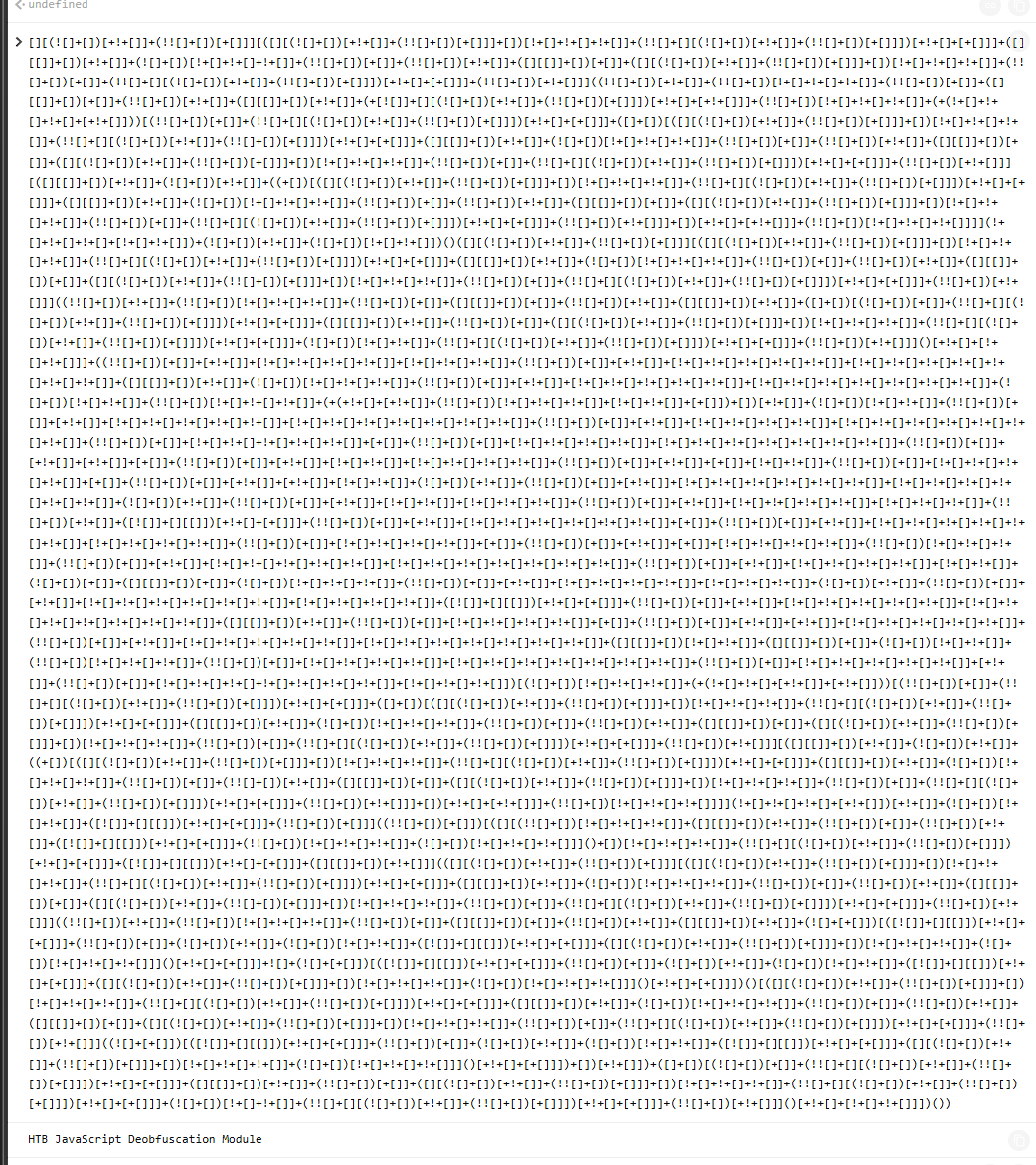 JSFuck encoded script
