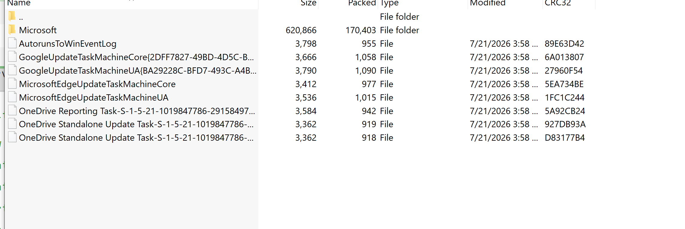 Question: Recover a Scheduled Task with Velociraptor screenshot