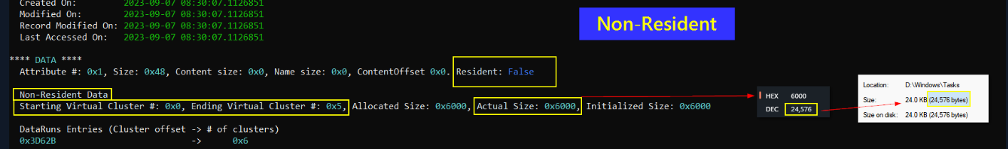 MFT File Record Header screenshot
