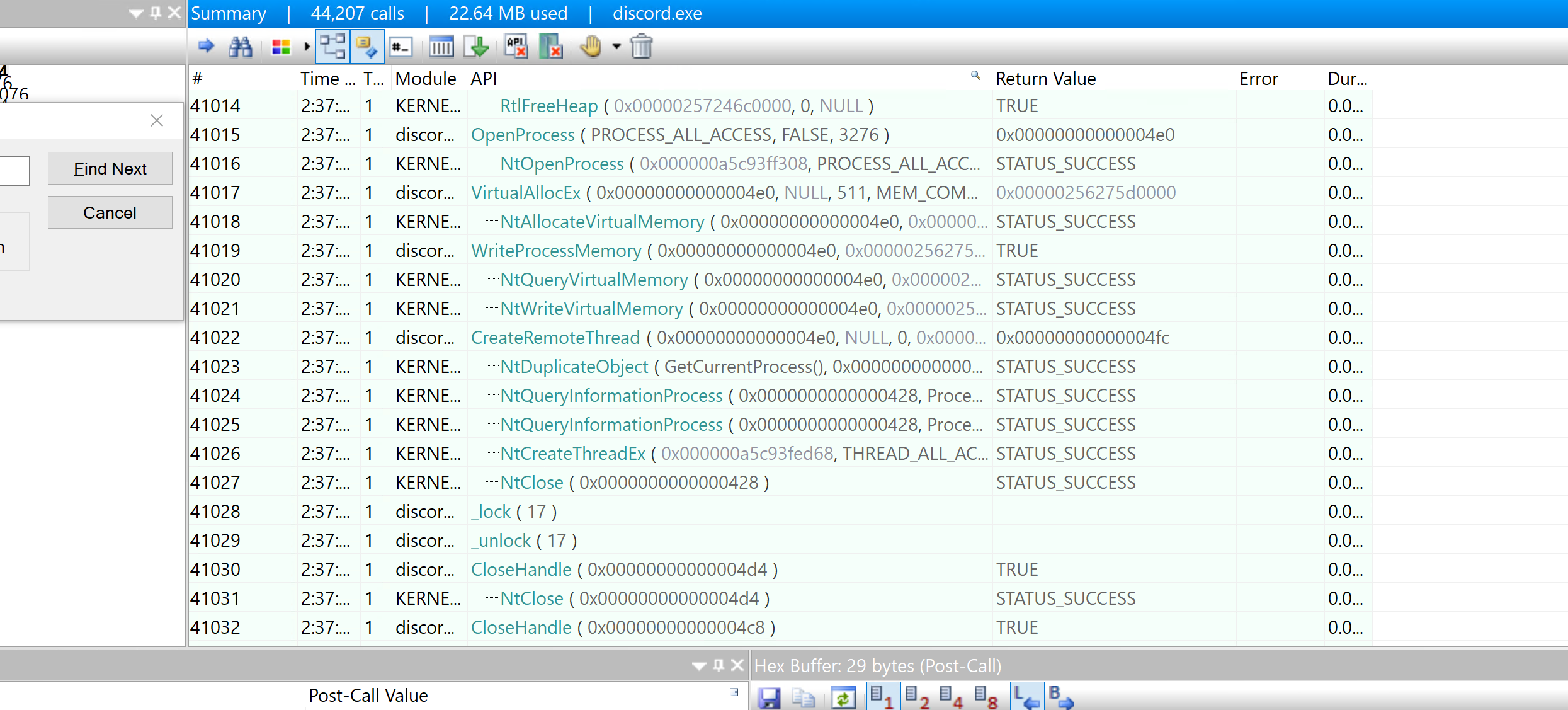 API Monitor Files screenshot