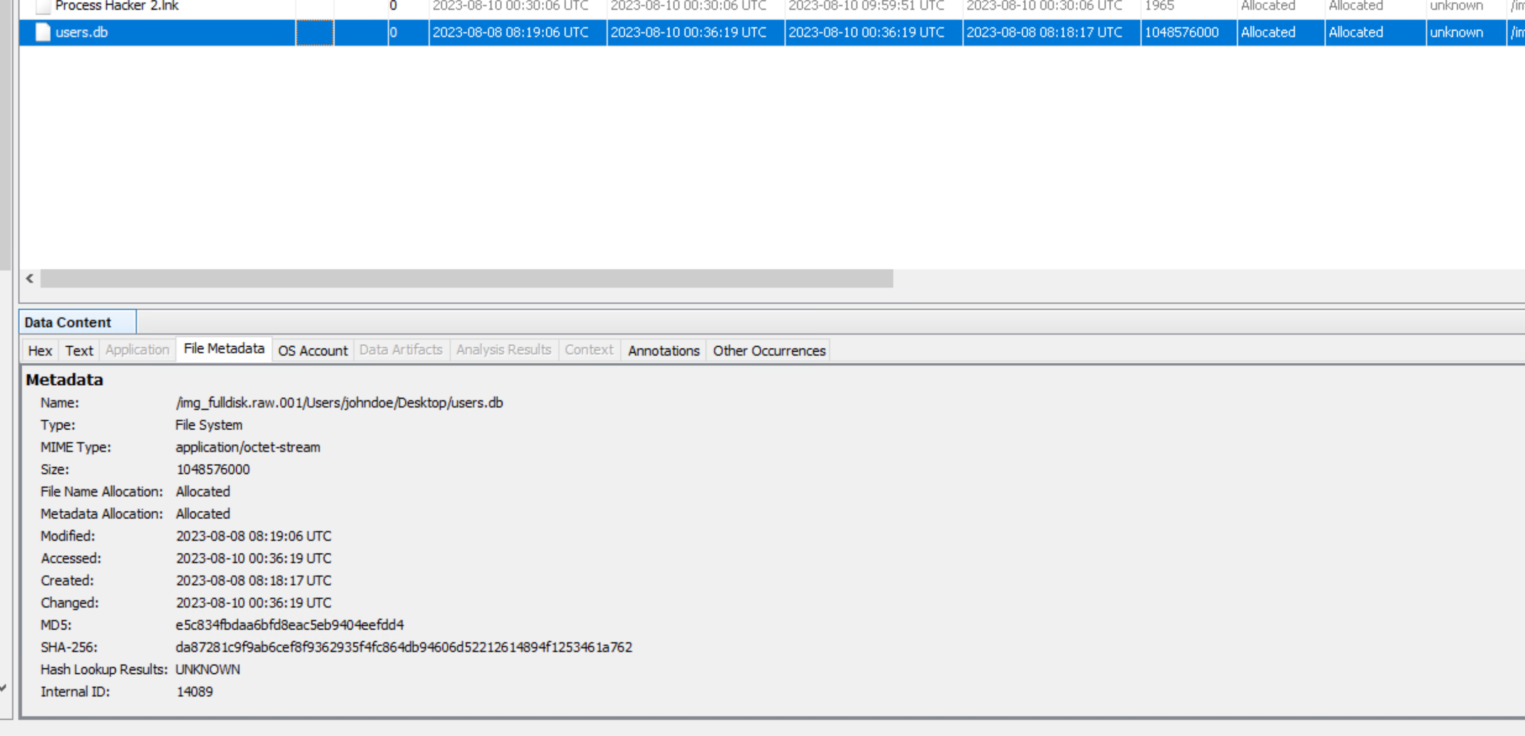 Persistence and Follow-On Activity screenshot